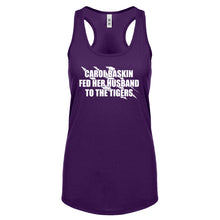 Carole Baskin Fed Her Husband to the Tigers Womens Racerback Tank Top