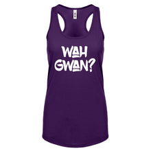 Wah Gwan? Womens Racerback Tank Top