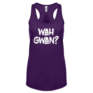 Wah Gwan? Womens Racerback Tank Top