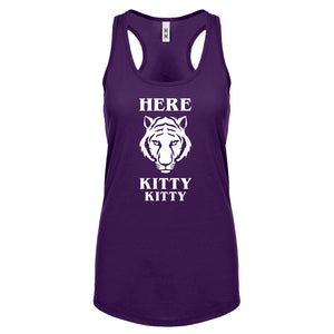 Here Kitty Kitty Womens Racerback Tank Top