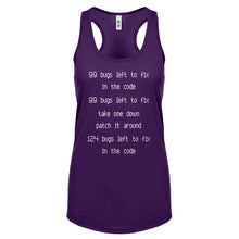 Racerback 99 Bugs in the Code Womens Tank Top