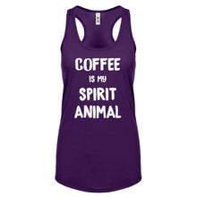 Coffee is my Spirit Animal Womens Racerback Tank Top