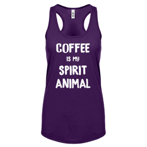 Coffee is my Spirit Animal Womens Racerback Tank Top