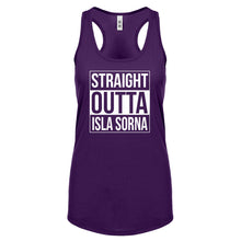 Racerback Straight Outta Isla Sorna Womens Tank Top
