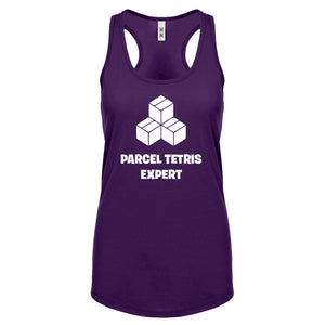 Parcel Tetris Expert Womens Racerback Tank Top