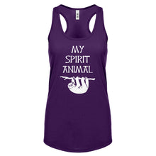 Sloth is my Spirit Animal Womens Racerback Tank Top