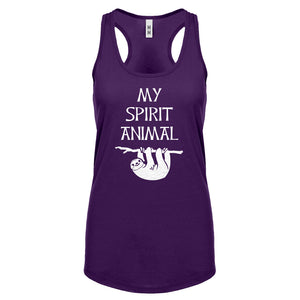Sloth is my Spirit Animal Womens Racerback Tank Top