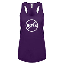No Boys Womens Racerback Tank Top