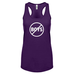 No Boys Womens Racerback Tank Top