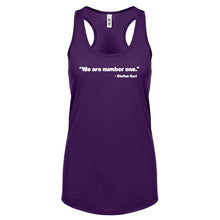 We are Number One Womens Racerback Tank Top