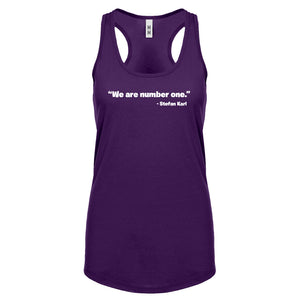 We are Number One Womens Racerback Tank Top