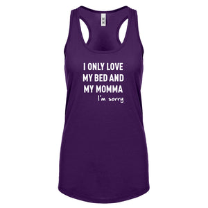 Racerback Only Love My Bed Womens Tank Top