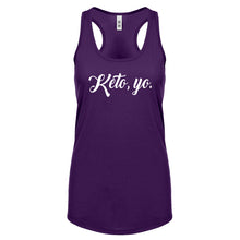 Racerback Keto, Yo Womens Tank Top