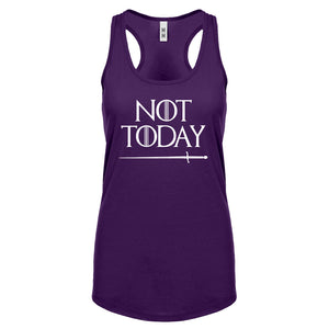 Not Today Womens Racerback Tank Top