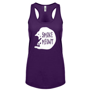 Racerback Smoke Meowt Womens Tank Top