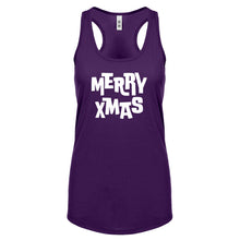 Merry Xmas Womens Racerback Tank Top
