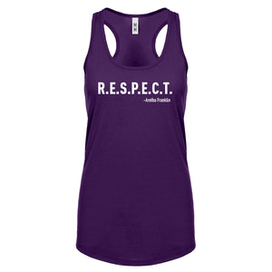 RESPECT Womens Racerback Tank Top