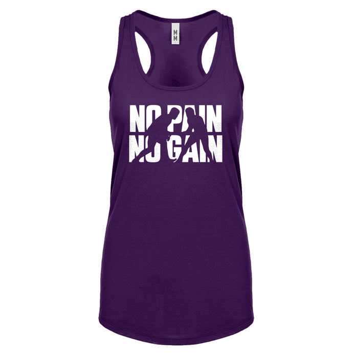 Racerback No Pain No Gain Womens Tank Top