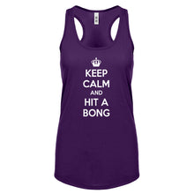 Racerback Keep Calm and Hit a Bong Womens Tank Top