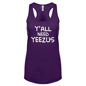Racerback Yall Need Yeezus Womens Tank Top