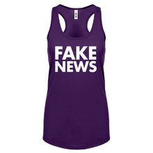 Racerback FAKE NEWS Womens Tank Top