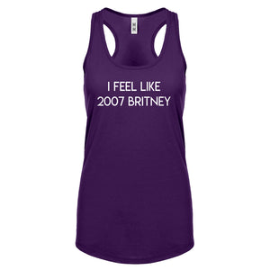 2007 Britney Womens Racerback Tank Top