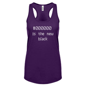 Racerback 000000 is the new black Womens Tank Top