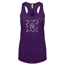 Lets Get Lit Womens Racerback Tank Top