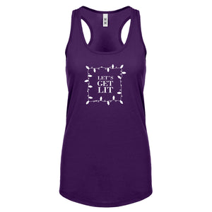 Lets Get Lit Womens Racerback Tank Top
