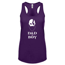 Racerback Dad of Boy Womens Tank Top