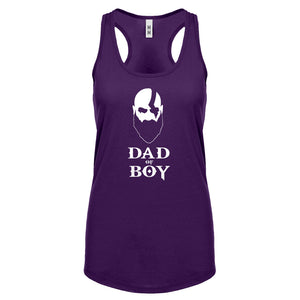 Racerback Dad of Boy Womens Tank Top