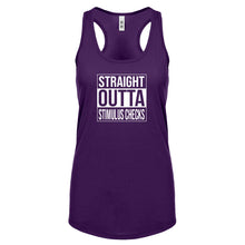 Straight Outta Stimulus Checks Womens Racerback Tank Top
