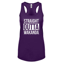 Racerback Straight Outta Wakanda Womens Tank Top