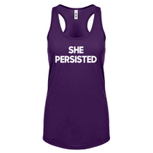 Racerback She Persisted Womens Tank Top