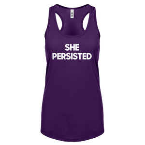 Racerback She Persisted Womens Tank Top
