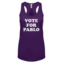 Racerback Vote for Pablo Womens Tank Top