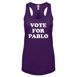 Racerback Vote for Pablo Womens Tank Top