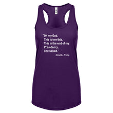 This is the End of my Presidency Womens Racerback Tank Top