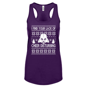 Racerback I Find Your Lack of Cheer Disturbing Womens Tank Top