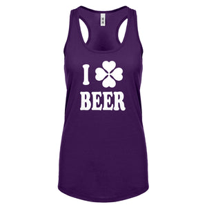 Racerback I Love Beer Womens Tank Top