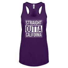 Straight Outta California Womens Racerback Tank Top
