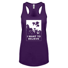 I Want to Believe Super Girls Womens Racerback Tank Top