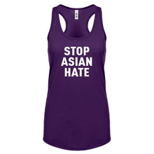 STOP ASIAN HATE Womens Racerback Tank Top