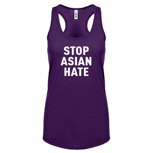 STOP ASIAN HATE Womens Racerback Tank Top