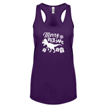 Merry Rex-Mas Womens Racerback Tank Top