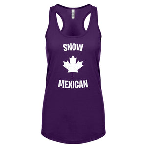 Snow Mexican Womens Racerback Tank Top