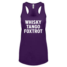WHISKY TANGO FOXTROT Womens Racerback Tank Top