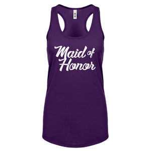 Racerback Maid of Honor Womens Tank Top