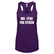 WE LIKE THE STOCK Womens Racerback Tank Top