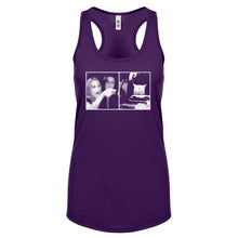 Woman Yelling at Cat Meme Womens Racerback Tank Top